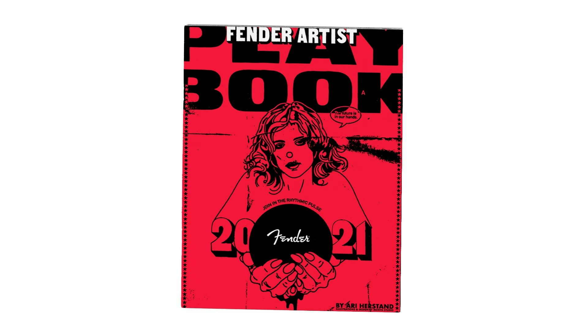 Fender Next Artist Play Book 2021 editorial cover in red