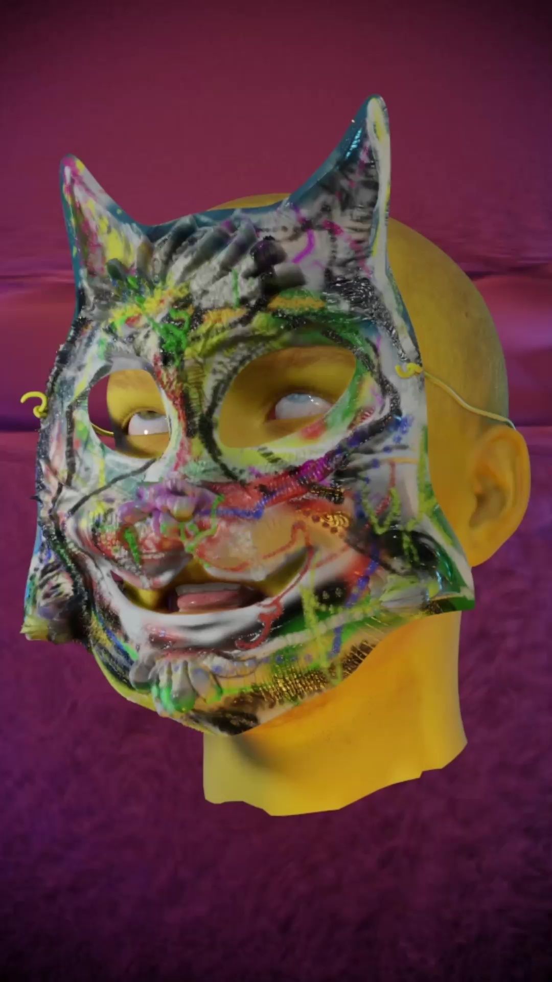 Don't get me started promo video featuring a floating head for the Sports Get A Good Look Album Campaign