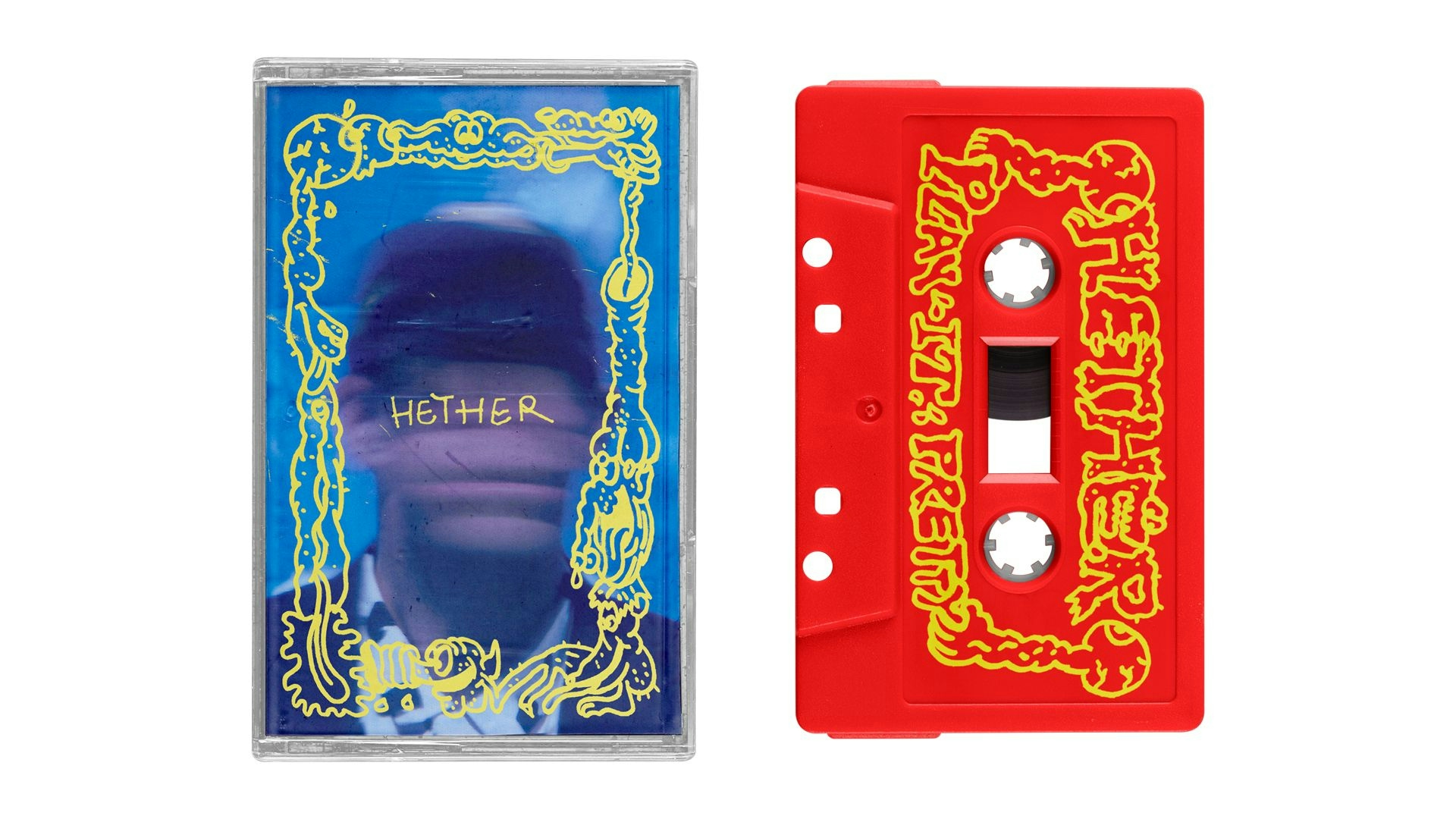 Hether red cassette tape and packaging