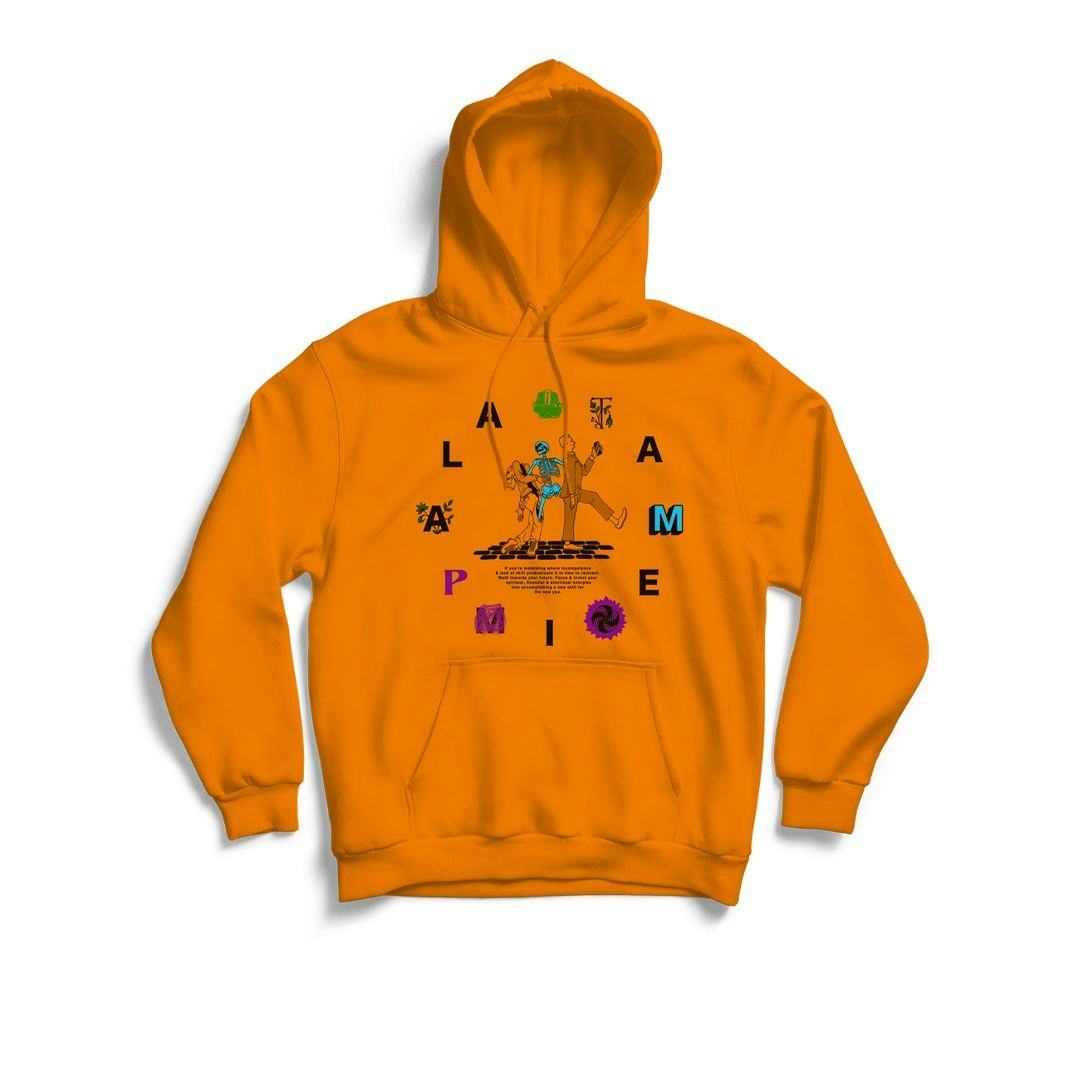 Tame Impala Coachella 2019 graphic hoodie in orange