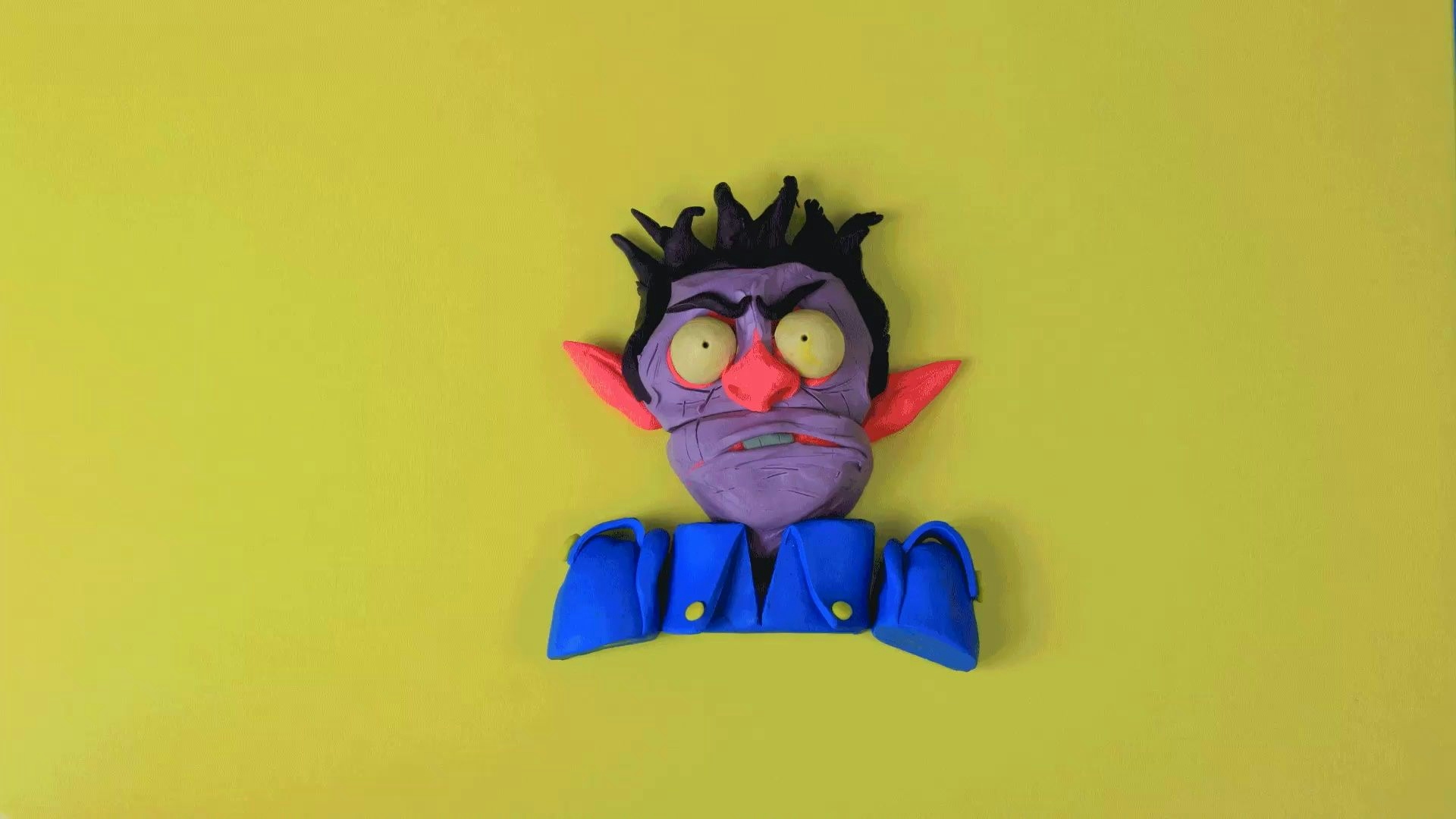 Deaton Chris Anthony "iScream" music video claymation figure on yellow