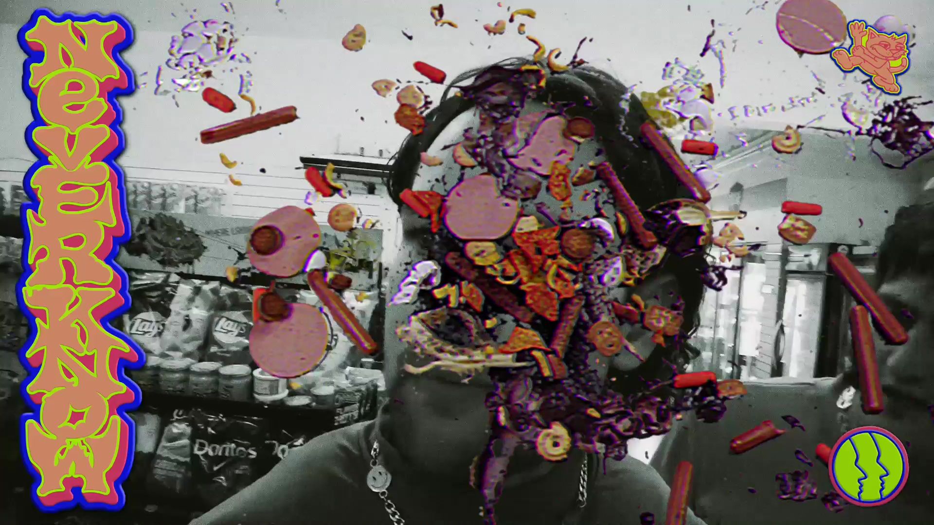 Never know video clip featuring a meat superimposed over the band members for the Sports Get A Good Look Album Campaign